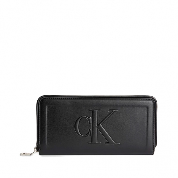 Calvin Klein PORTEFEUILLE AVEC ZIP SUR LE CONTOUR - UNICA Noir- Ref K60K610348 52 €