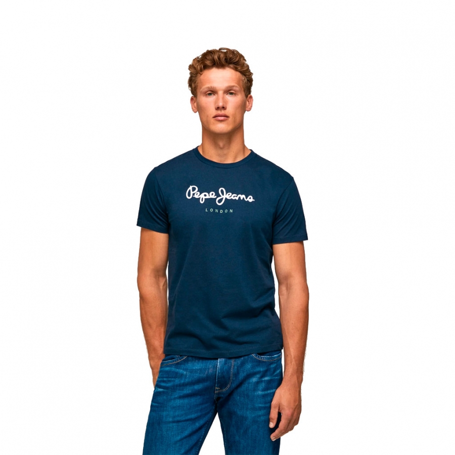 T-SHIRT AUS BAUMWOLLE MIT LOGODRUCK T-SHIRT AUS BAUMWOLLE MIT LOGODRUCK