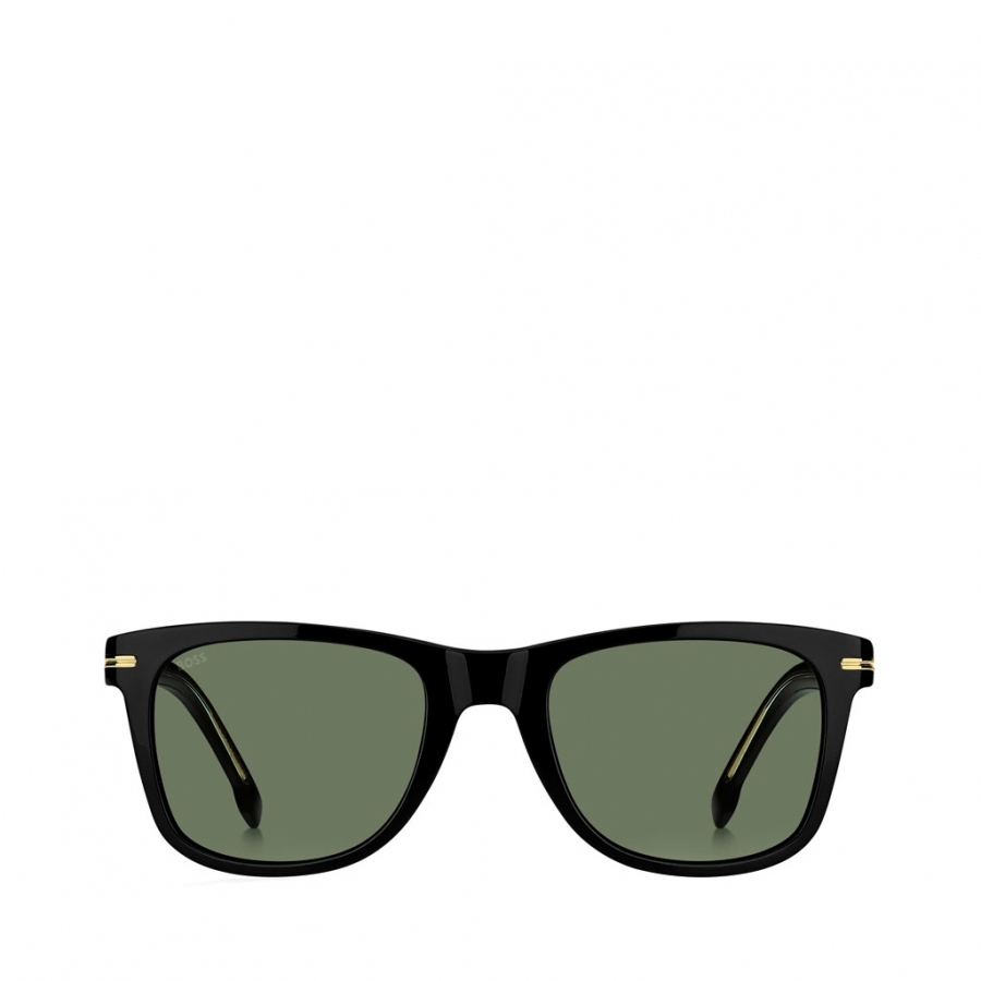 LUNETTES DE SOLEIL EN ACÉTATE NOIR AVEC DÉTAILS DORÉS CARACTÉRISTIQUES LUNETTES DE SOLEIL EN ACÉTATE NOIR AVEC DÉTAILS DORÉS CARACTÉRISTIQUES