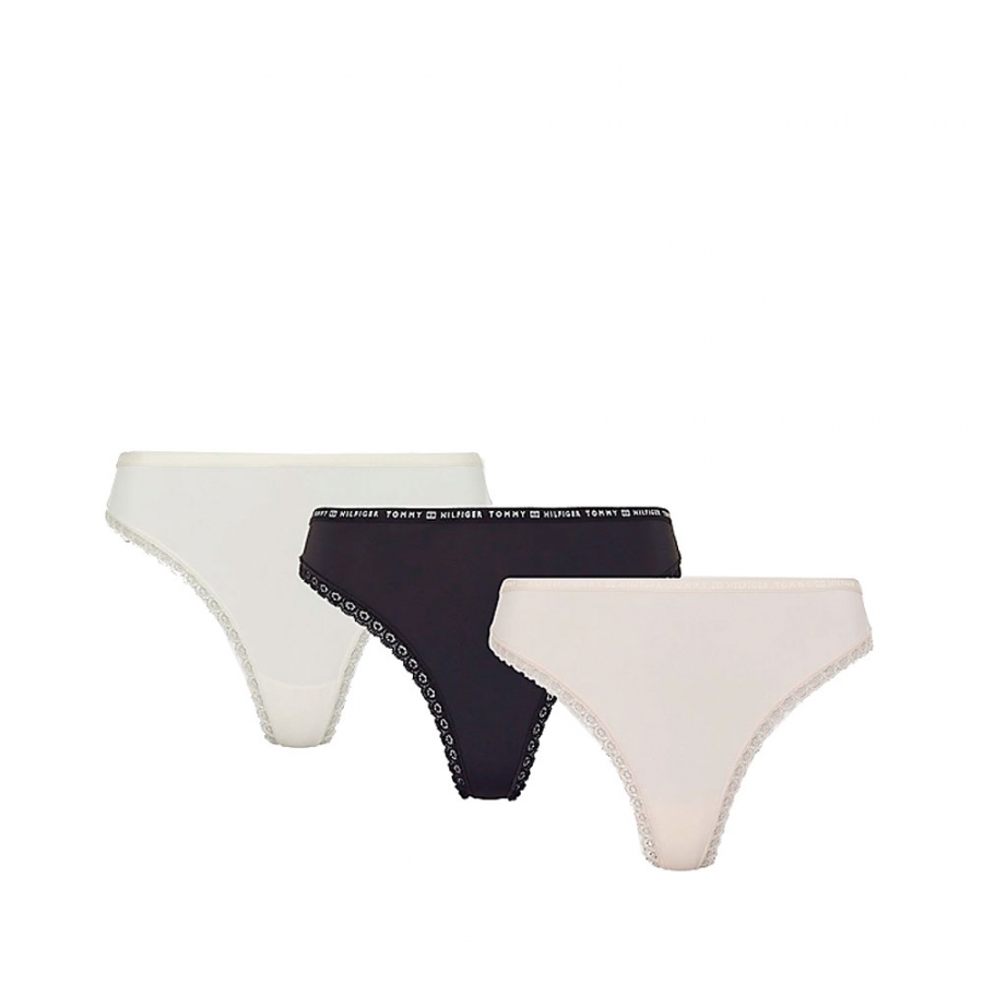 LOT DE 3 STRINGS EN DENTELLE FLORAL LOT DE 3 STRINGS EN DENTELLE FLORAL