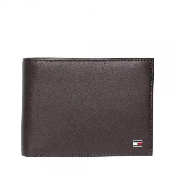 Tommy Hilfiger PORTEFEUILLE EN CUIR RABAT - UNICA Brun- Ref 60 €