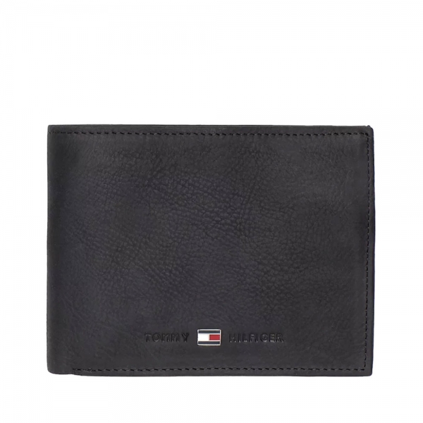 Tommy Hilfiger PORTEFEUILLE TRIPLE EN CUIR - UNICA Noir- Ref 75 €