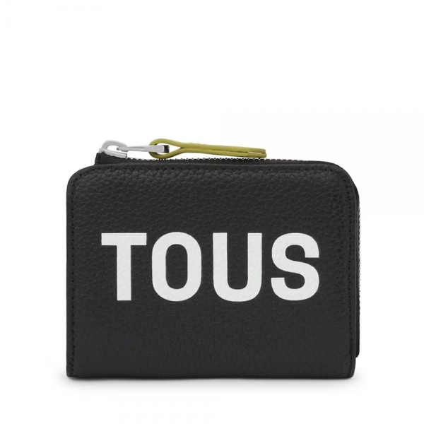 Tous Petit portefeuille en cuir à logo Lynn - U Noir- Ref. 2001856251