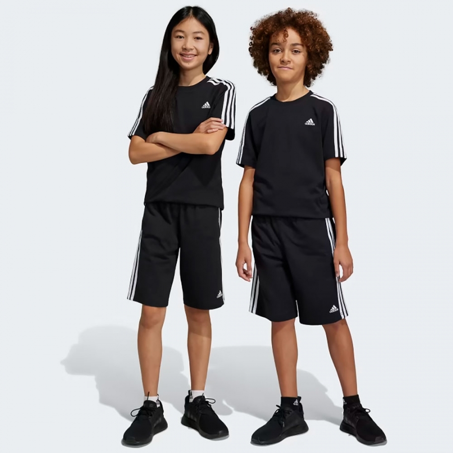 corto-essentials-in-maglia-3-strisce corto-essentials-in-maglia-3-strisce