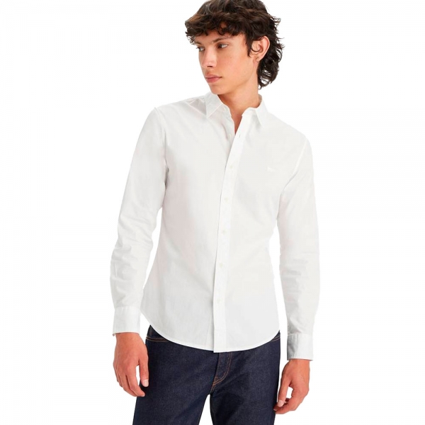 Levis T-shirts Blanc - CHEMISE SLIM BATTERIE - S - Ref 39 €