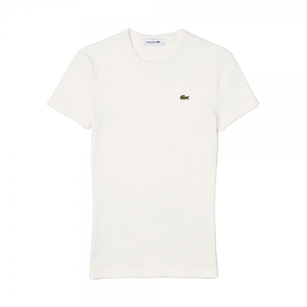 Lacoste T-shirts hauts et polos Blanc - T-SHIRT SLIM FIT EN COTON COLOGIQUE - 36 - Ref 63 €