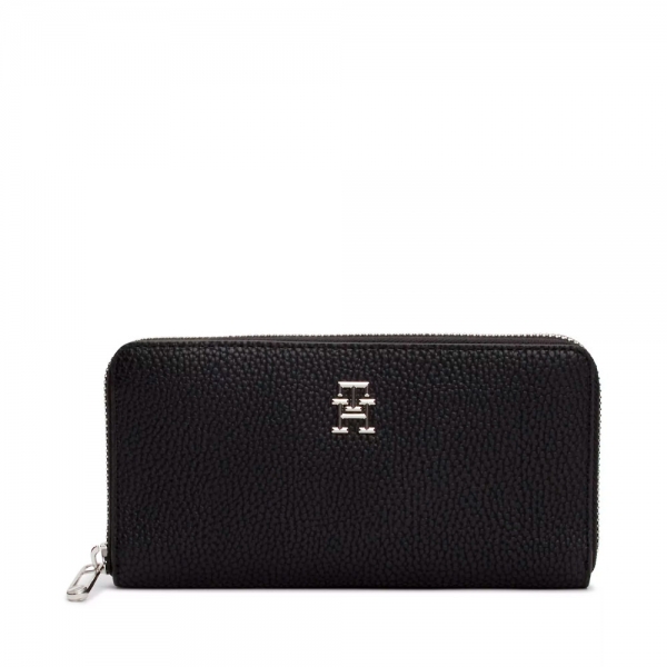Tommy Hilfiger GRAND PORTEFEUILLE ZIPP EMBLME - U Noir- Ref 63 €