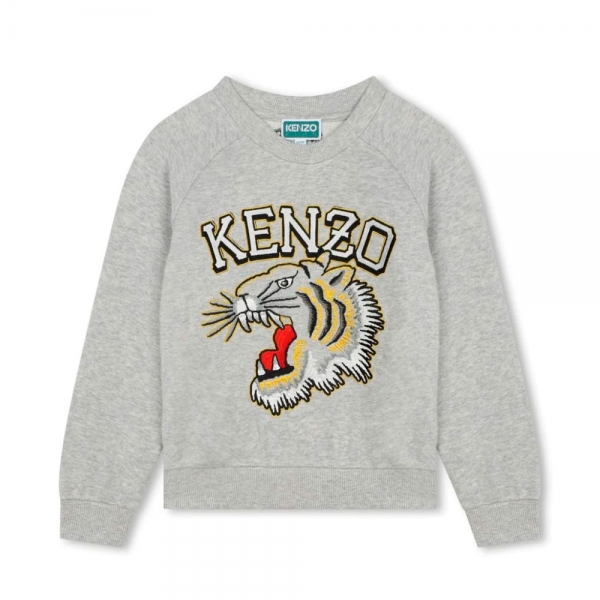 Kenzo Kids Vestes et sweats Gris - SWEAT-SHIRT AVEC IMPRIM SUR LE DEVANT ENFANTS - 12A - Ref 78 €