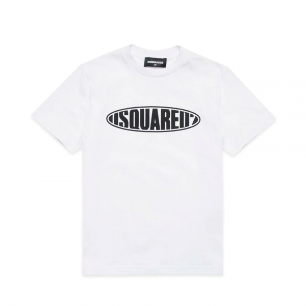 Dsquared2 T-shirts Blanc - T-SHIRT ENFANT BLANC RELAX - 12A - Ref 60 €