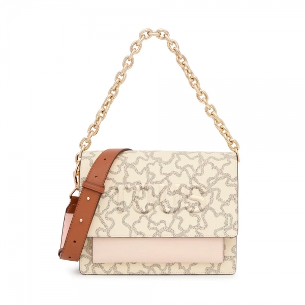 Tous Sac bandoulière beige multicolore Kaos Icon avec logo - UNICA Beige- Ref.