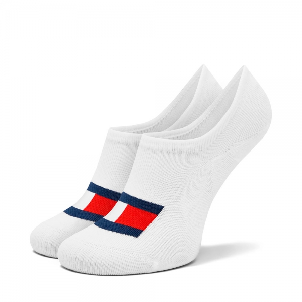 Tommy Hilfiger Vtements de sport Blanc - LOT DE 2 CHAUSSETTES FOOTIE FLAG - 43-46 - Ref 11 €