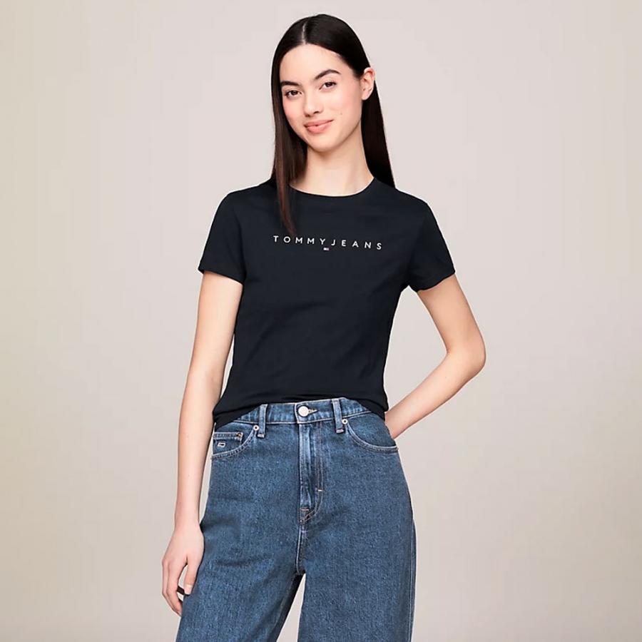 slim-cut-t-shirt-with-logo slim-cut-t-shirt-with-logo