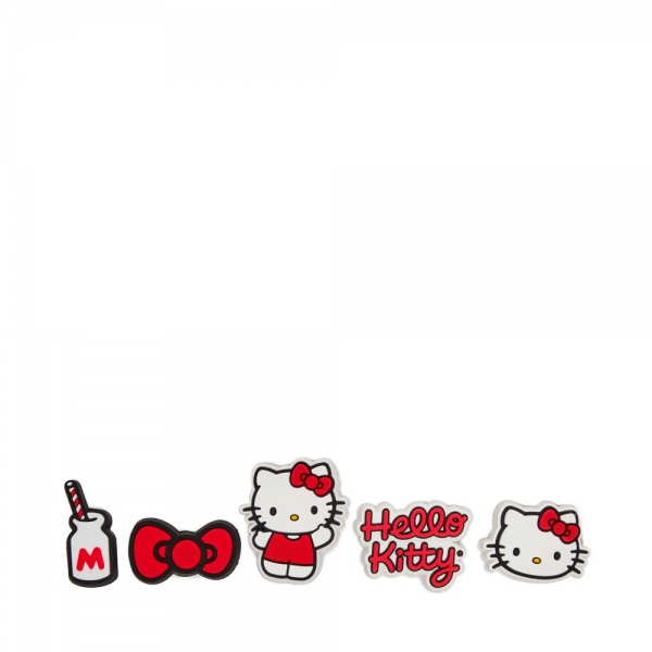 Crocs PACK DE 5 ACCESSOIRES HELLO KITTY - UNICA Blanc Rouge- Ref 14 €