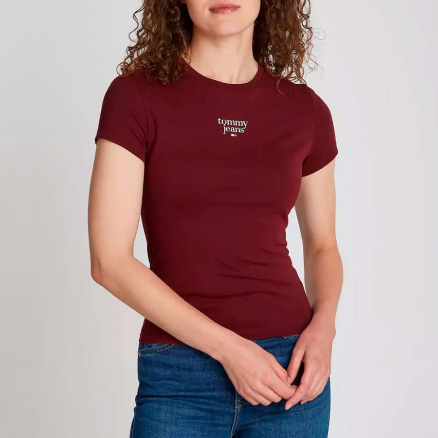 t-shirt-slim-essentiel-avec-logo t-shirt-slim-essentiel-avec-logo
