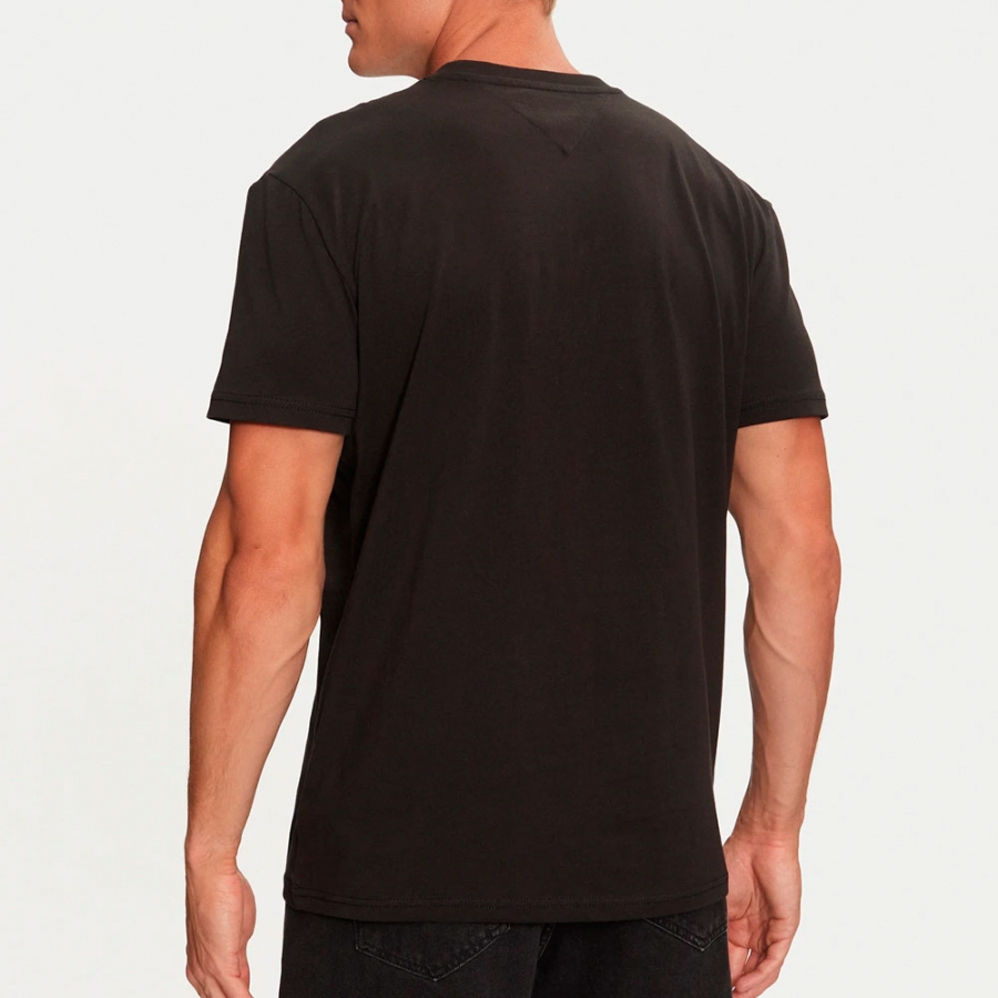 t-shirt-regolare-con-logo-lineare t-shirt-regolare-con-logo-lineare