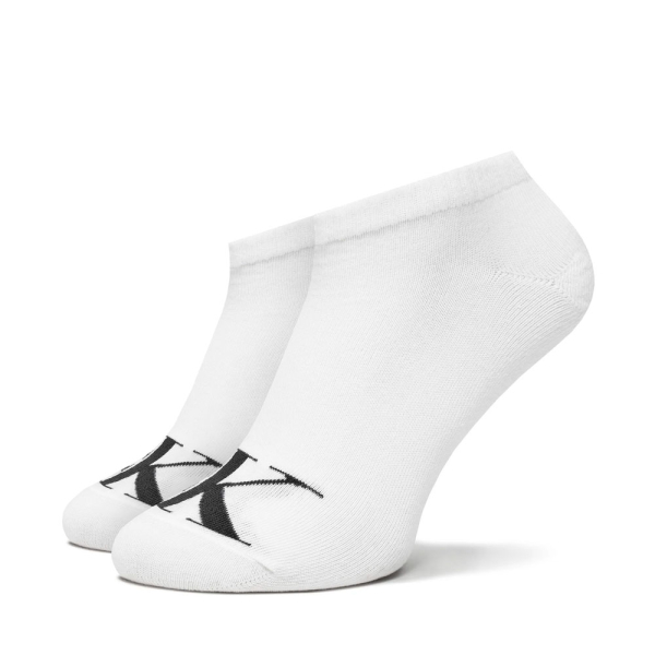 Calvin Klein Calcetines Blanc - LOT DE 2 CHAUSSETTES BASKETS MONOGRAMME - 3538 - Ref 9 €