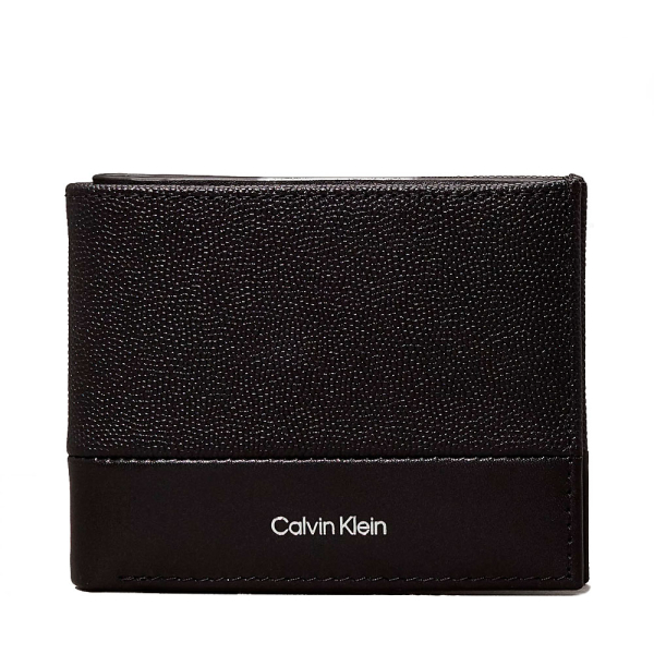 Calvin Klein PORTEFEUILLE EN CUIR - U Noir- Ref 56 €