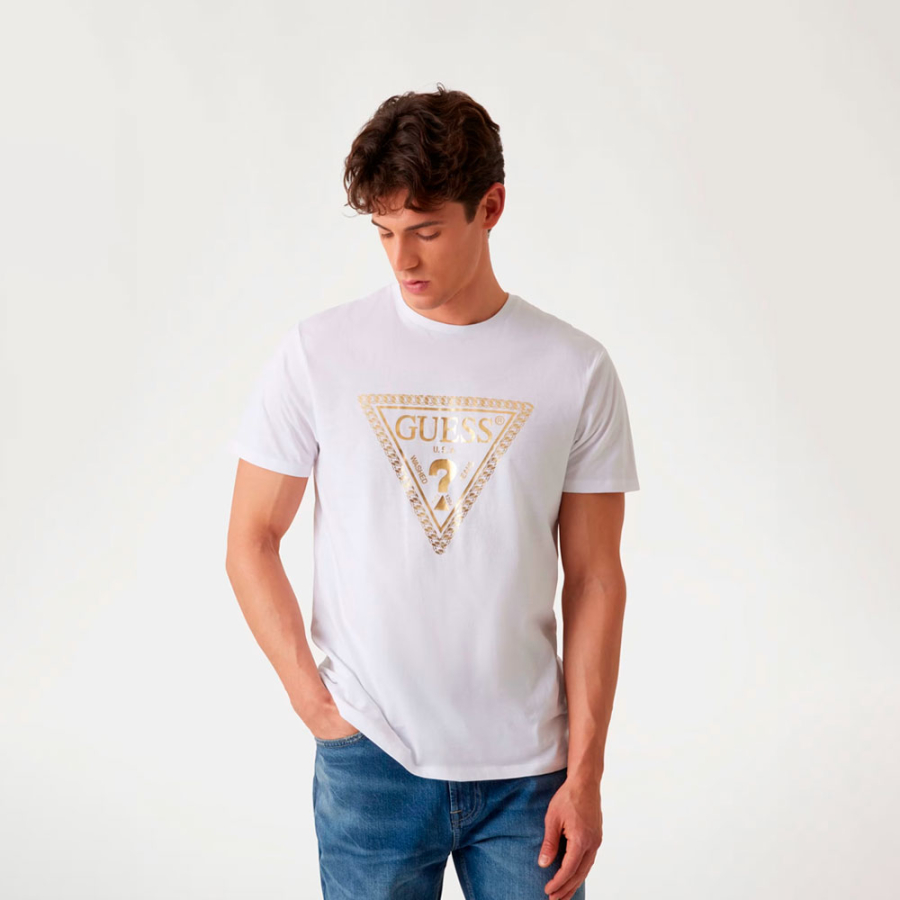 t-shirt-con-logo-triangolo-catena t-shirt-con-logo-triangolo-catena