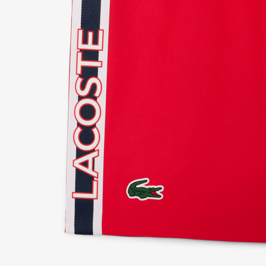 striped-shorts-with-sports-logo striped-shorts-with-sports-logo