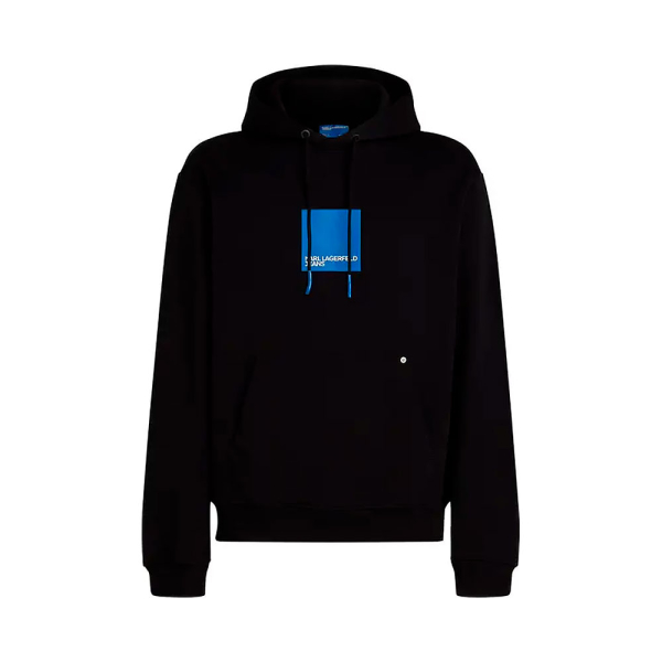 Karl Lagerfeld Jeans Vestes en maille et pulls Noir - SWEAT CAPUCHE AVEC LOGO CARR KLJ - M - Ref 103 €