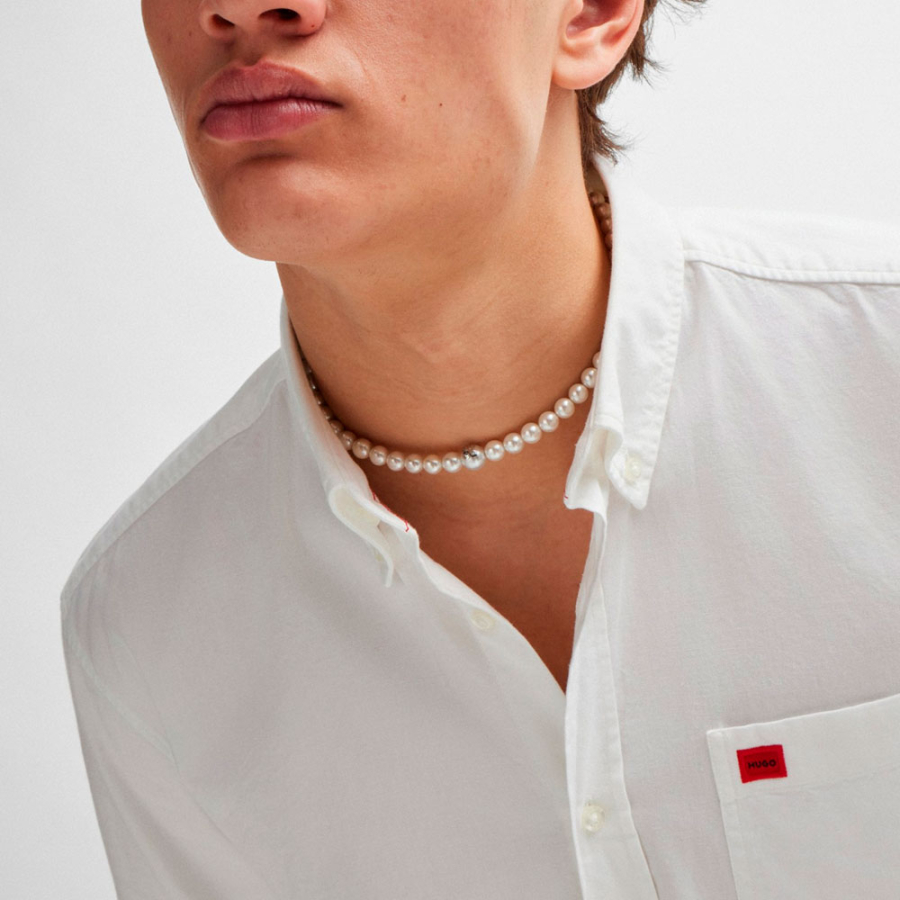 camicia-slim-fit-in-cotone-oxford-lavato camicia-slim-fit-in-cotone-oxford-lavato