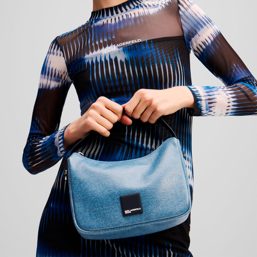 mini-sac-hobo-enduit-avec-logo-carre-klj mini-sac-hobo-enduit-avec-logo-carre-klj