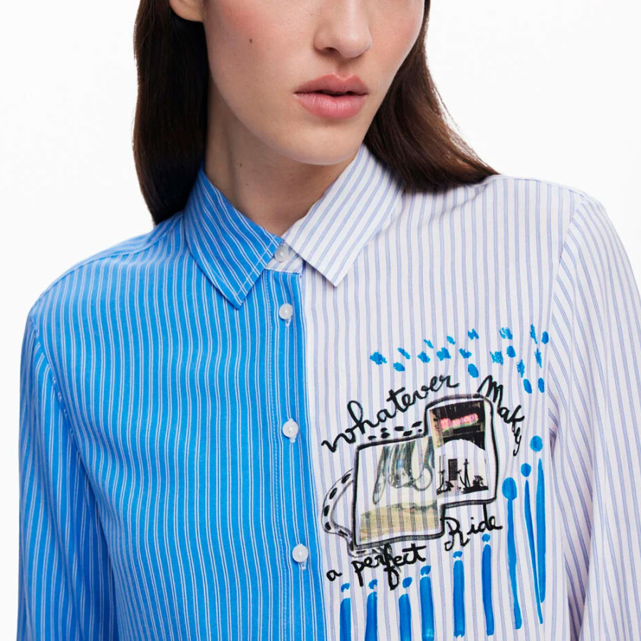 desigual-camisa-25swcw36-5002-tl-a-perfect-ride-azul desigual-camisa-25swcw36-5002-tl-a-perfect-ride-azul