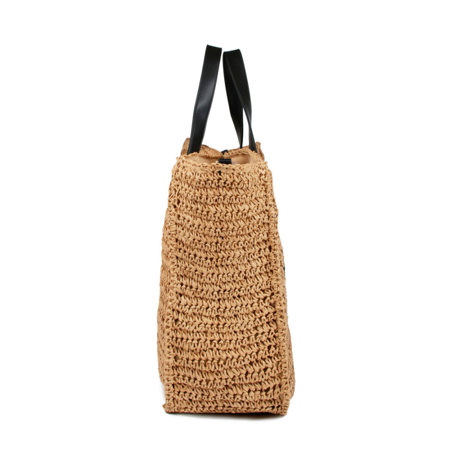 borsa-effetto-rafia-con-logo-brillante borsa-effetto-rafia-con-logo-brillante