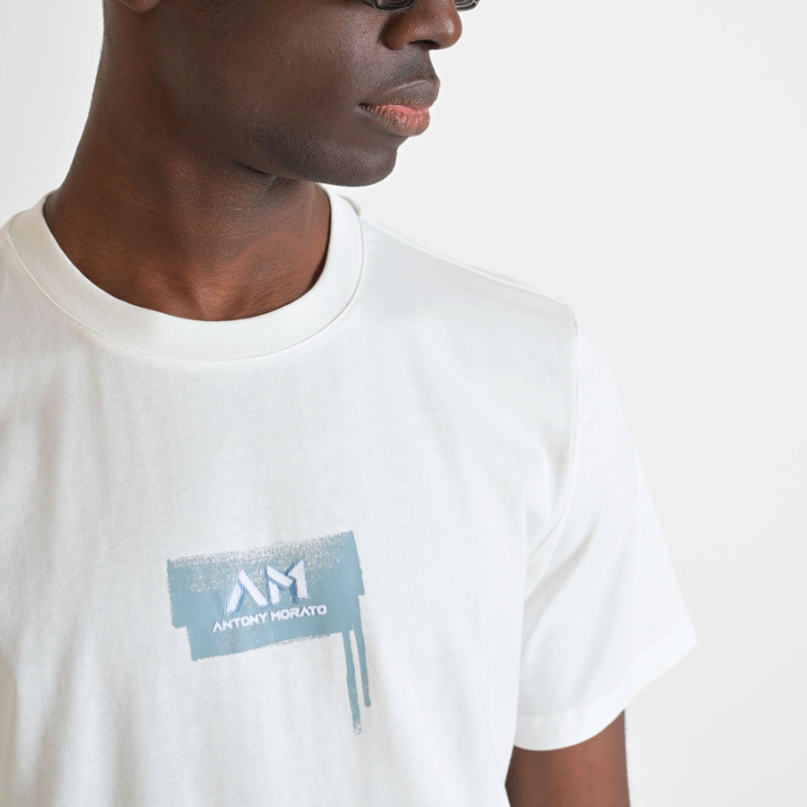 t-shirt-aus-baumwollstrick-mit-logo-und-regular-fit t-shirt-aus-baumwollstrick-mit-logo-und-regular-fit