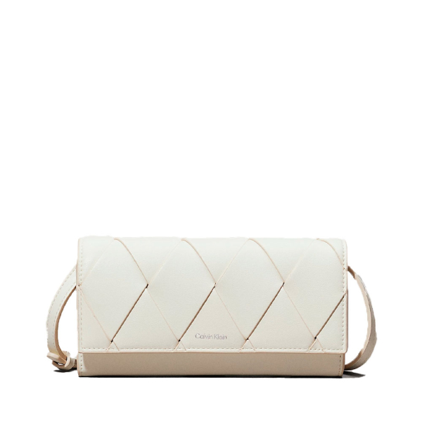 Calvin Klein Portefeuille convertible tiss - U Crme- Ref 70 €
