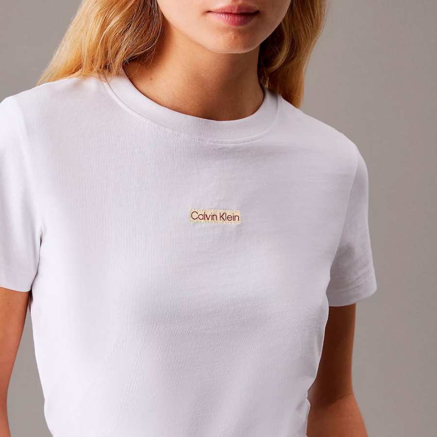 t-shirt-slim-court-avec-badge t-shirt-slim-court-avec-badge