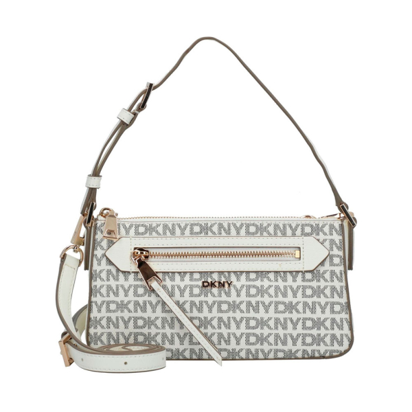 Dkny SAC À BANDOULIÈRE DEMI-PORTEFEUILLE BRYANT AVE TZ - U Blanc- Ref.