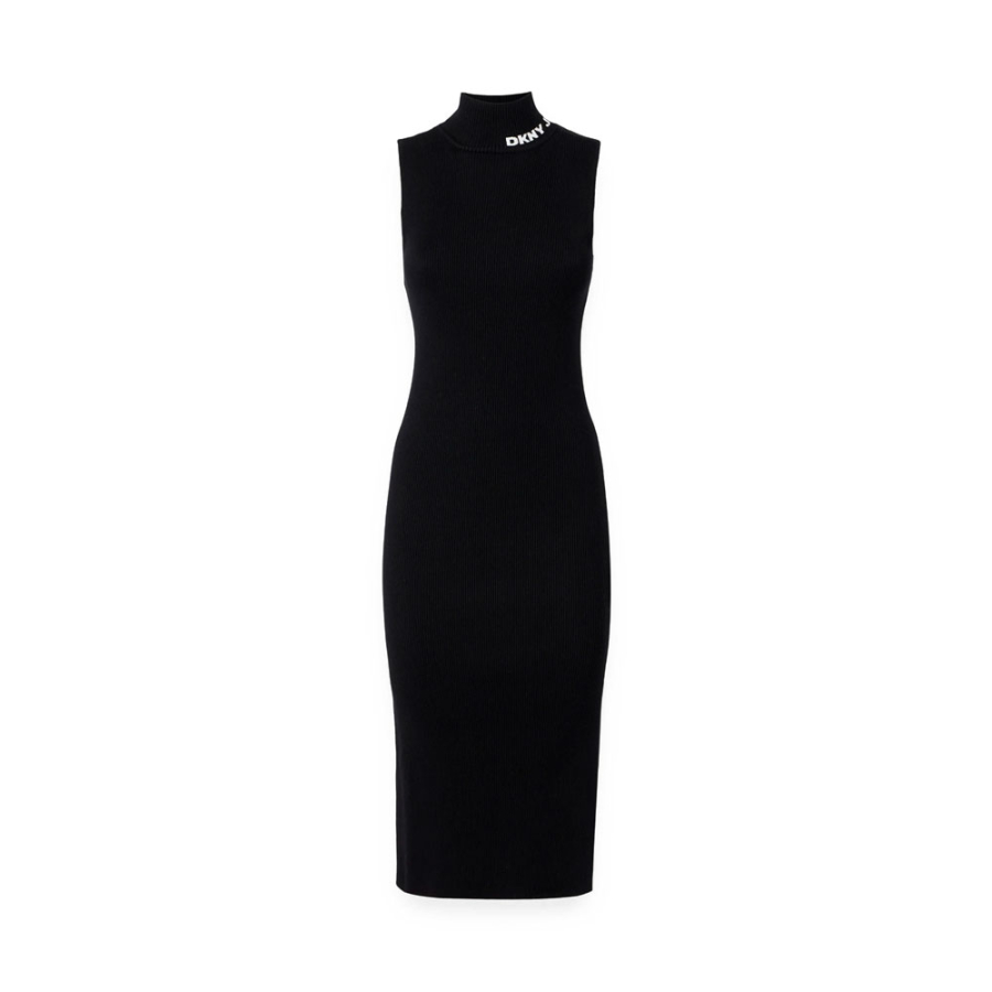 mock-neck-rib-midi-dress mock-neck-rib-midi-dress
