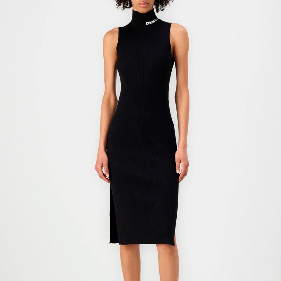 mock-neck-rib-midi-dress mock-neck-rib-midi-dress