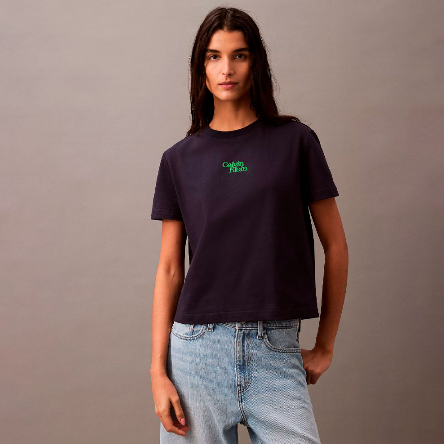t-shirt-con-logo-vellutato t-shirt-con-logo-vellutato