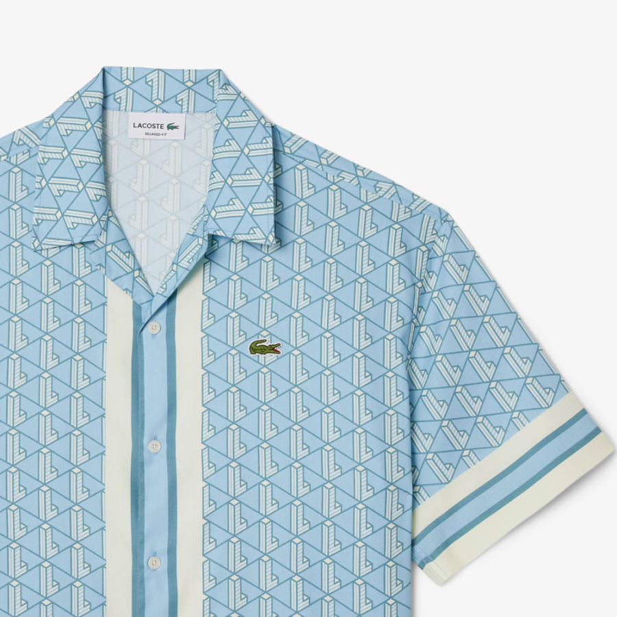 camisa-con-monograma-de-corte-recto camisa-con-monograma-de-corte-recto
