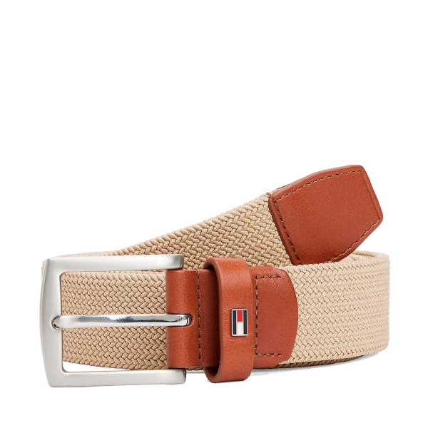 Tommy Hilfiger CEINTURE TEXTURE AVEC BOUCLE CARRE - 110 Beige- Ref 44 €