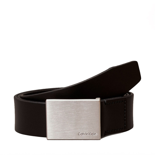 Calvin Klein CEINTURE EN CUIR AVEC PLAQUE - 95 Noir- Ref 38 €