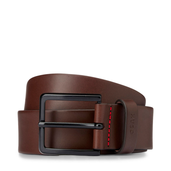 Hugo Boss Ceinture en cuir italien avec logo imprim sur la boucle - 90 Brun- Ref 42 €