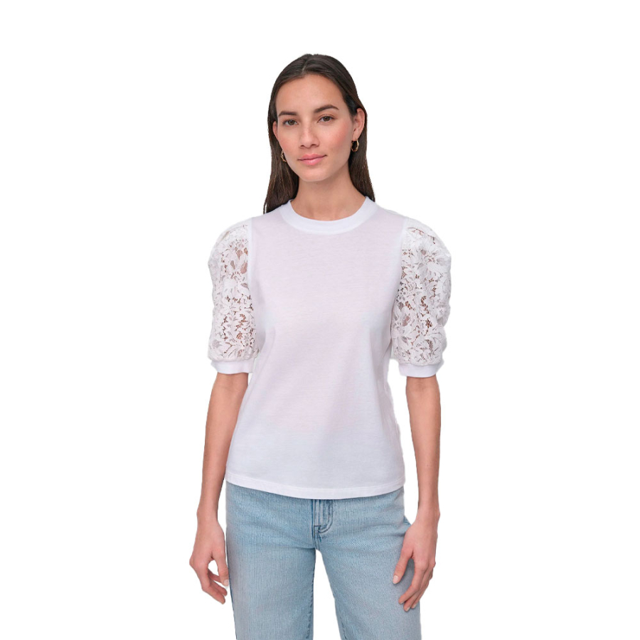 lace-puff-sleeve-crew-neck-t-shirt lace-puff-sleeve-crew-neck-t-shirt