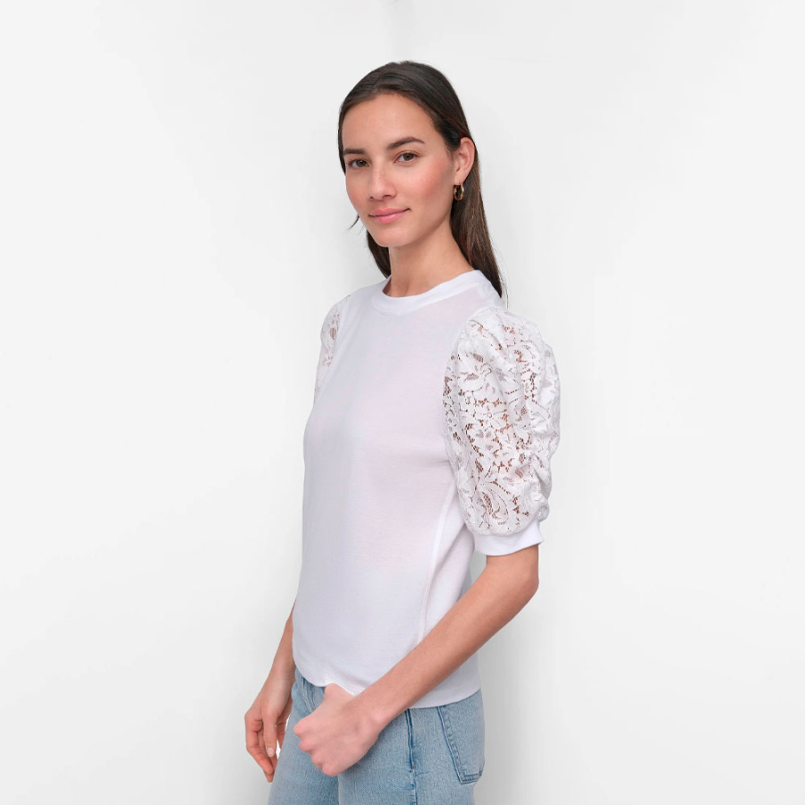 t-shirt-col-rond-a-manches-bouffantes-en-dentelle t-shirt-col-rond-a-manches-bouffantes-en-dentelle