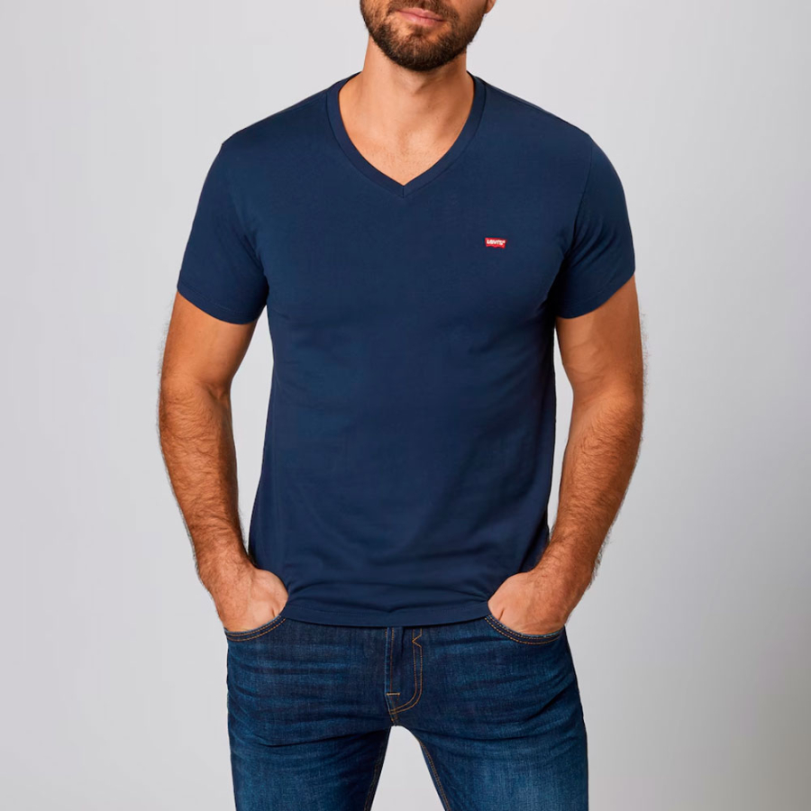 camiseta-levis-original-v-neck-azul-marino camiseta-levis-original-v-neck-azul-marino