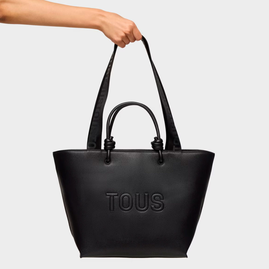 tous-la-rue-nuova-borsa-tote-nera-con-stile-urbano-da-donna tous-la-rue-nuova-borsa-tote-nera-con-stile-urbano-da-donna