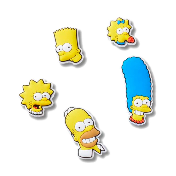 Crocs LES SIMPSON LOT DE 5 ACCESSOIRES - U Jaune- Ref 15 €