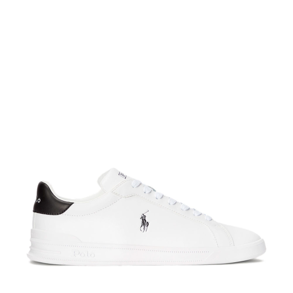 Ralph Lauren BASKETS EN CUIR HERITAGE COURT II - 44 Blanc- Ref 110 €