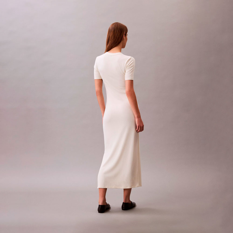 vestido-midi-de-canale-elastico-de-modal vestido-midi-de-canale-elastico-de-modal