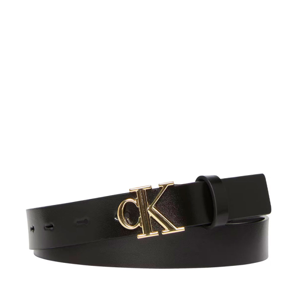 Calvin Klein CEINTURE BOUCLE AVEC PLAQUE MONOGRAMME 25 MM - 100 Noir- Ref 38 €