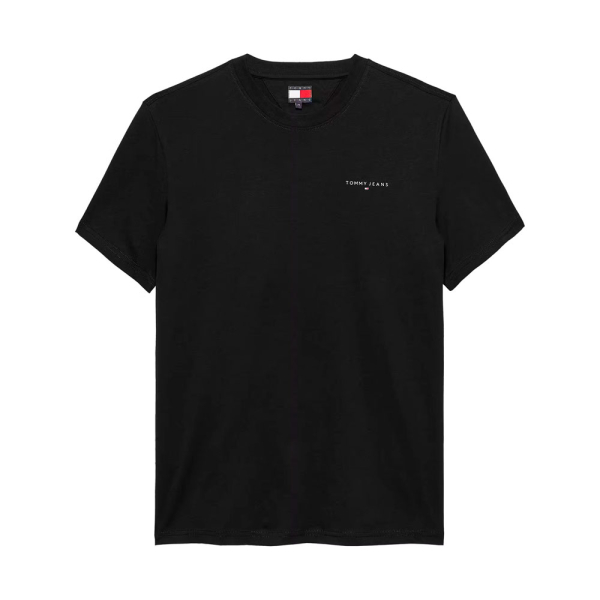 Tommy Hilfiger T-shirts Noir - T-shirt slim avec logo linaire - M - Ref 21 €