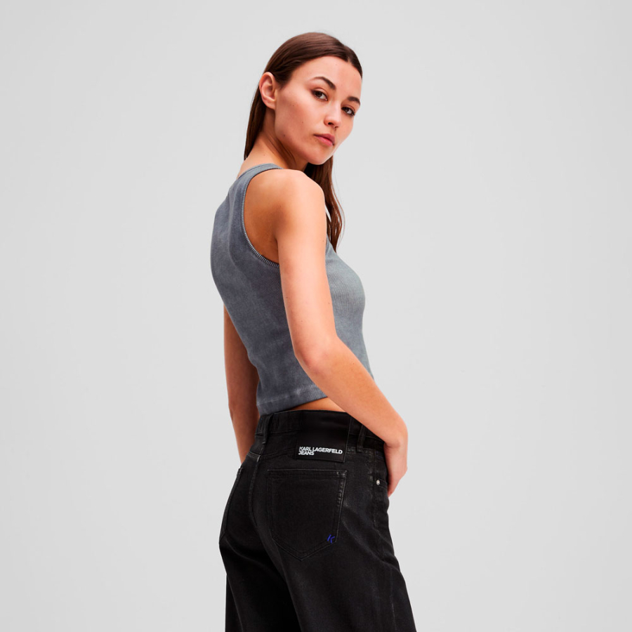 ribbed-sleeve-t-shirt-with-washed-effect ribbed-sleeve-t-shirt-with-washed-effect