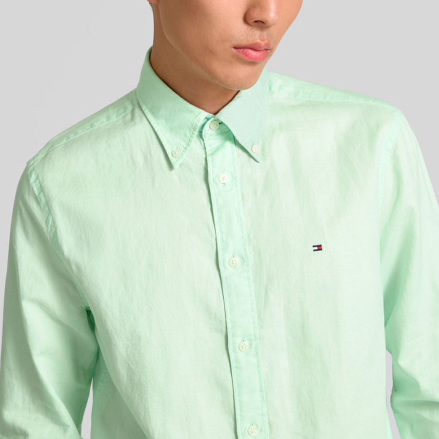 chemise-en-lin-melange-unie